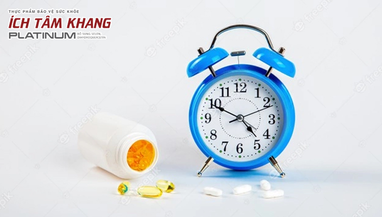 Cố định giờ uống thuốc cũng giúp bạn hạn chế việc quên uống Nicorandil